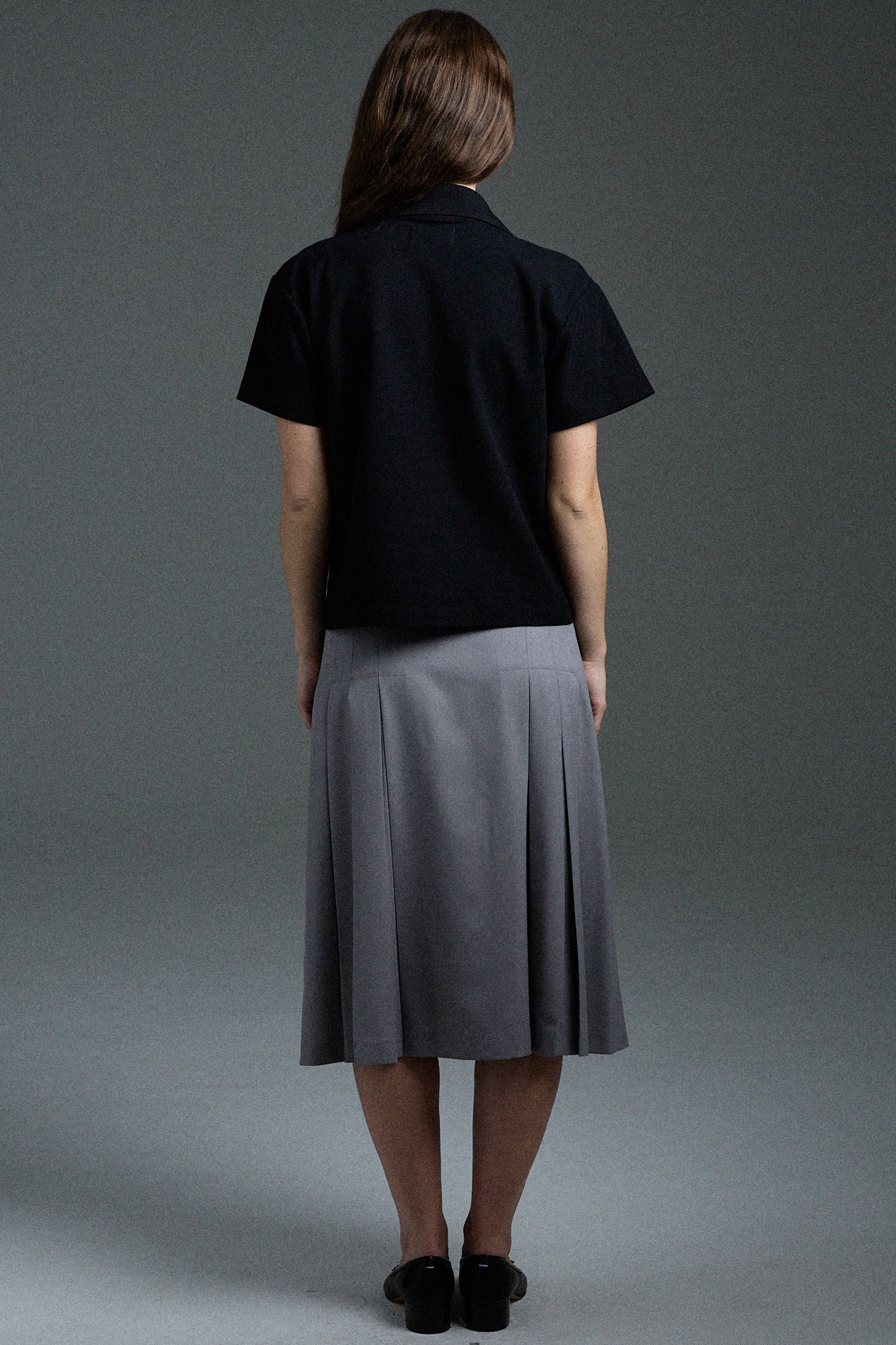 boxy polo - black - Image 3