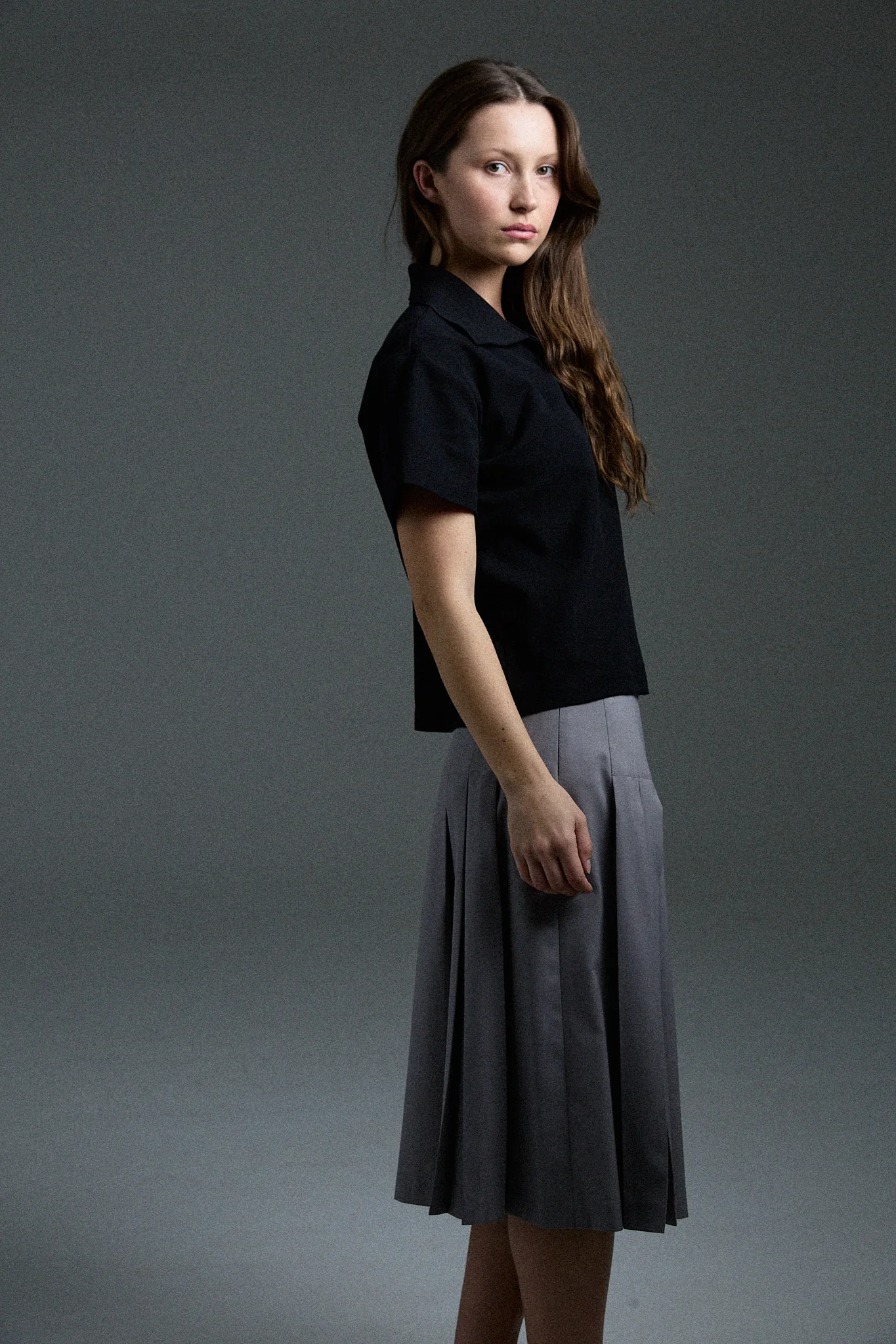 boxy polo - black - Image 4
