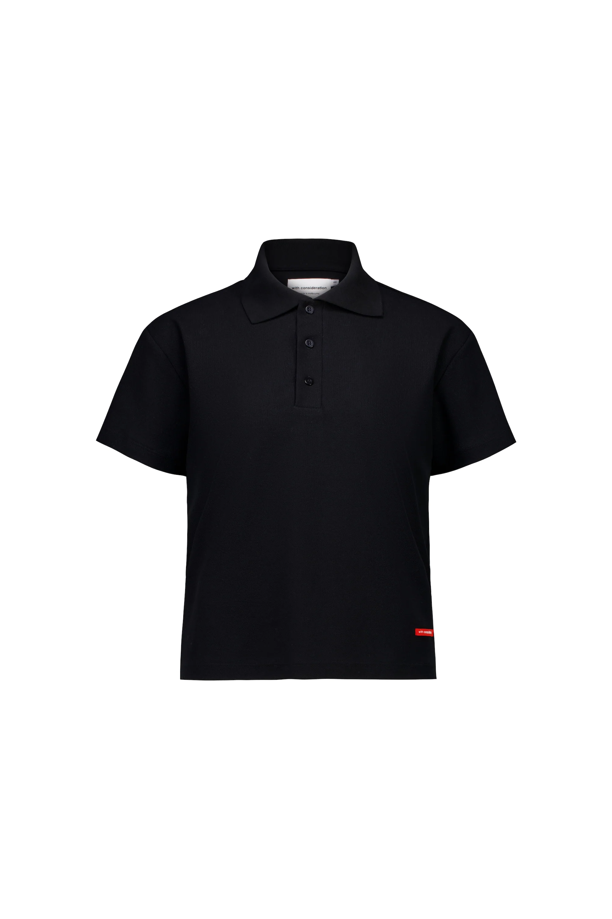 boxy polo - black - Image 7