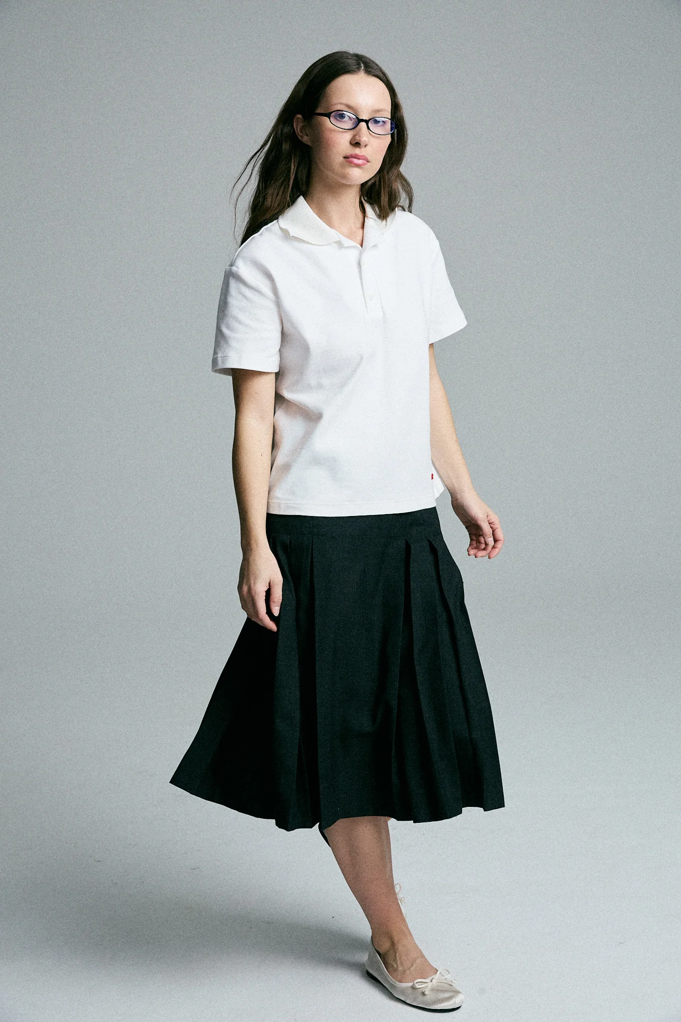 boxy polo - white - Image 5