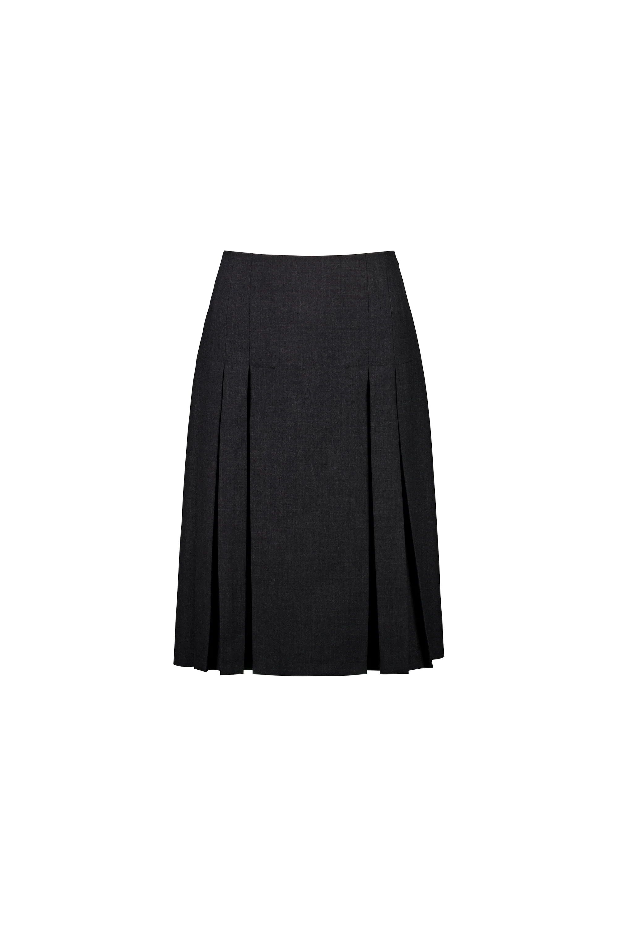 pleated midi skirt - charcoal - Image 10