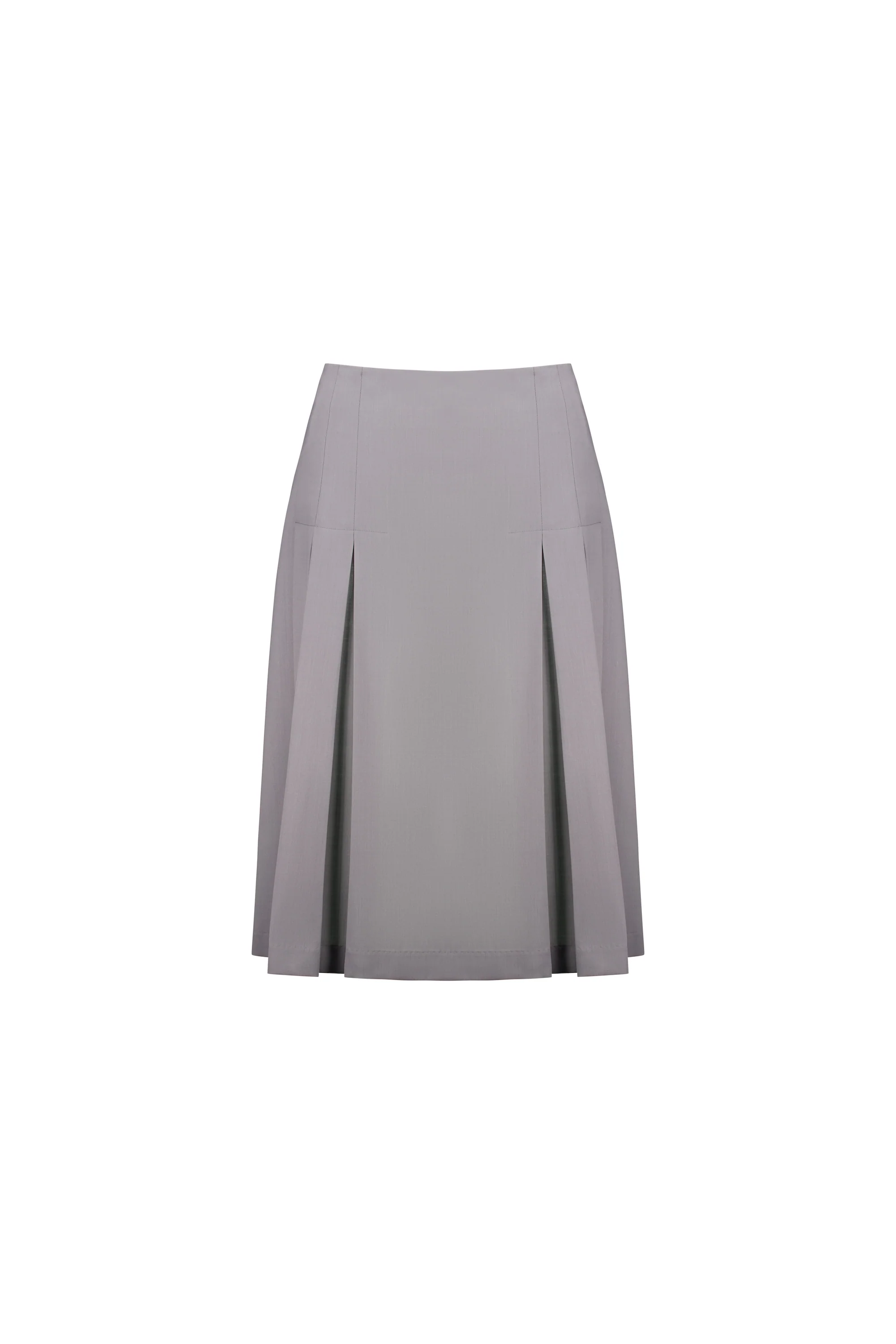 pleated midi skirt - slate - Image 6