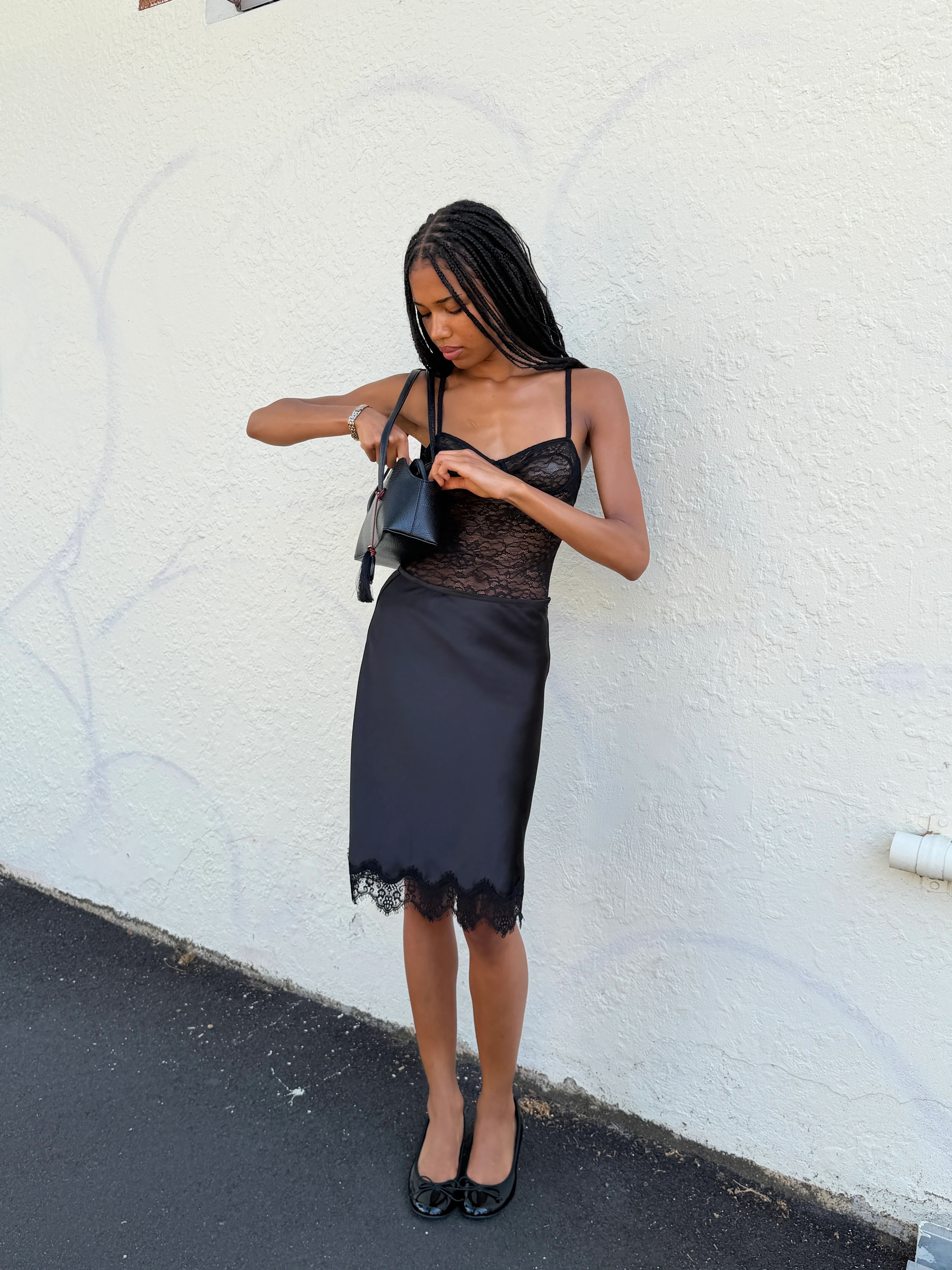 Lace Trim Slip Skirt - Image 5