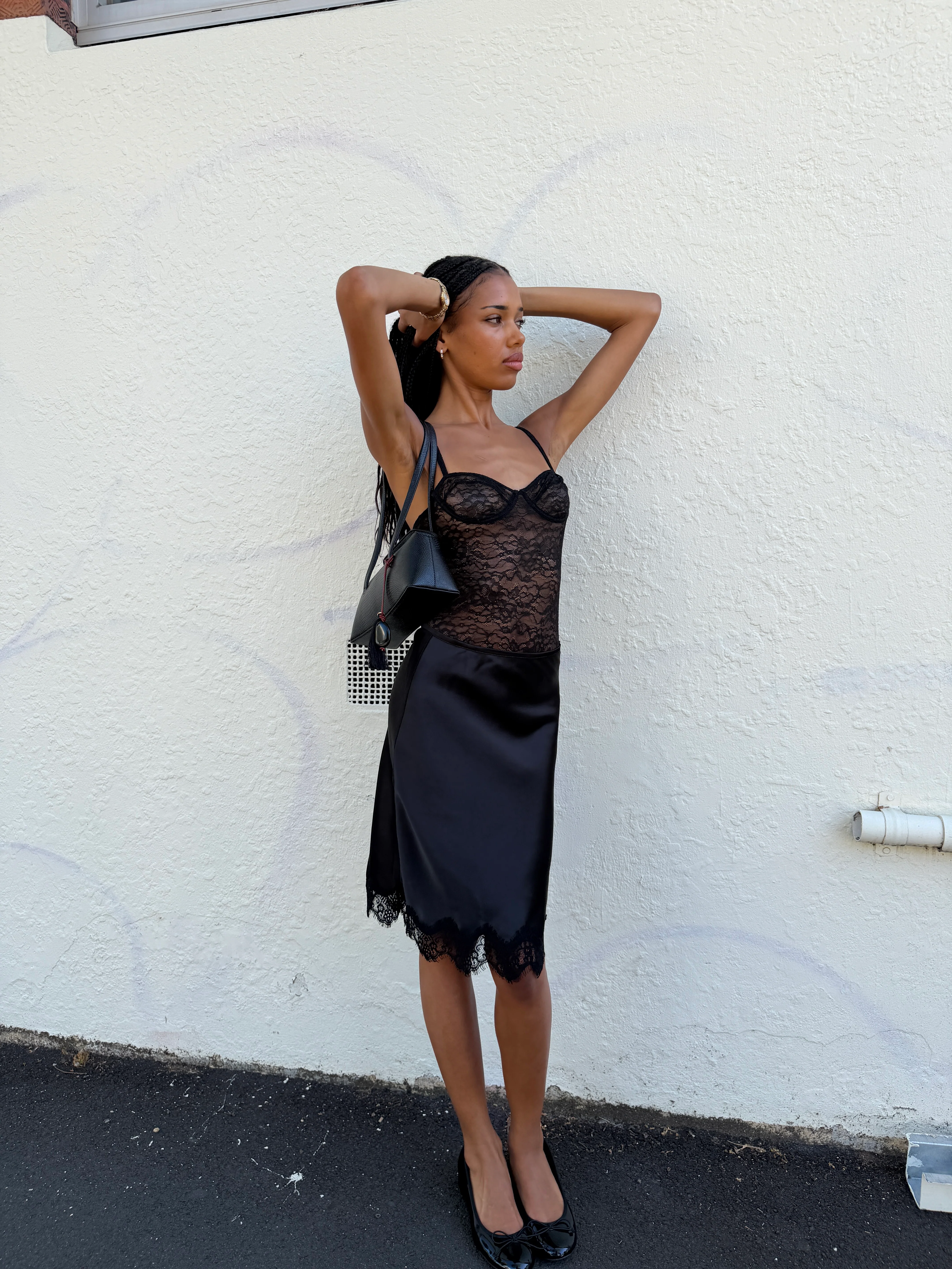 Lace Trim Slip Skirt - Image 7