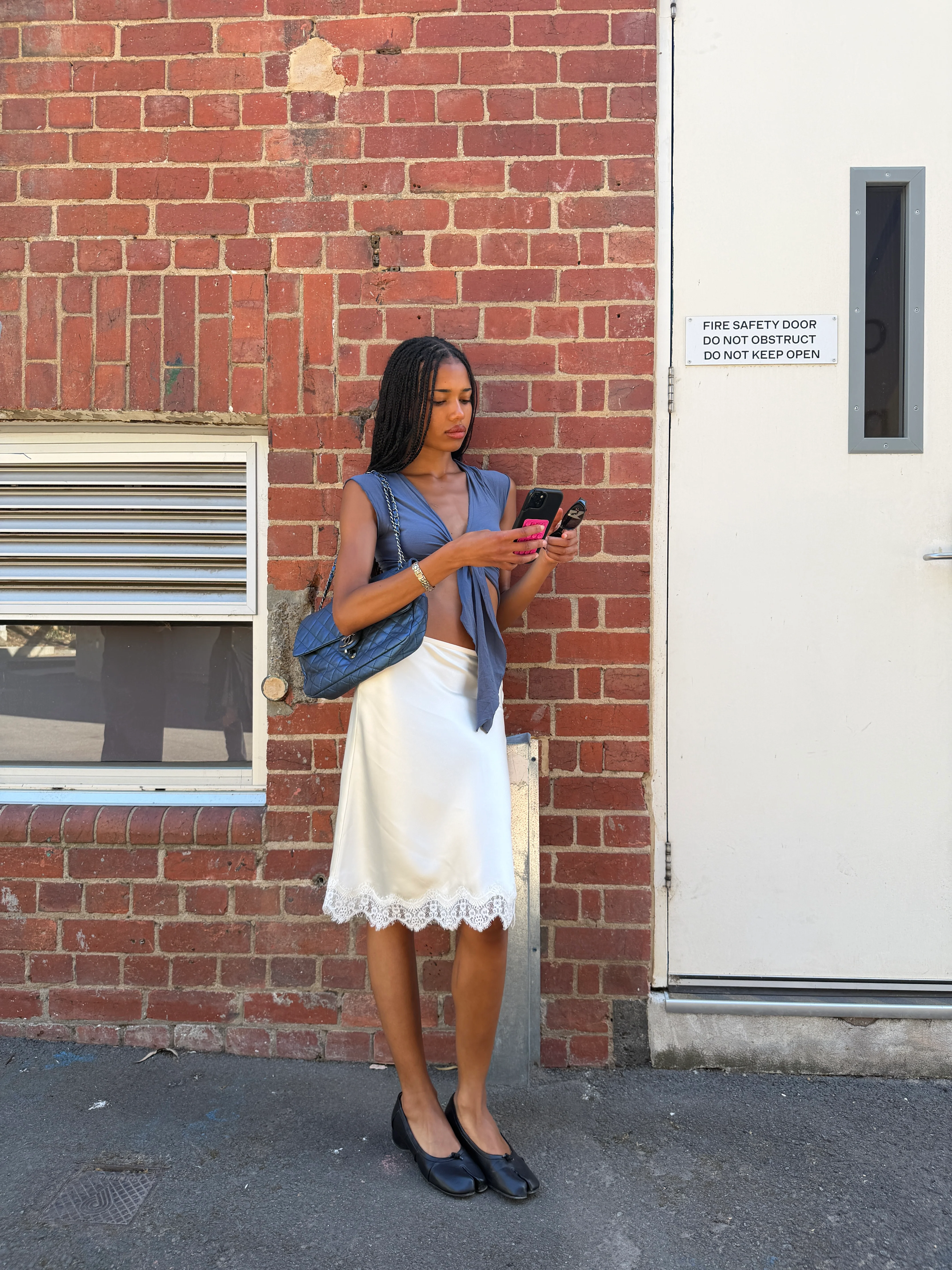 Lace Trim Slip Skirt | Ivory - Image 6