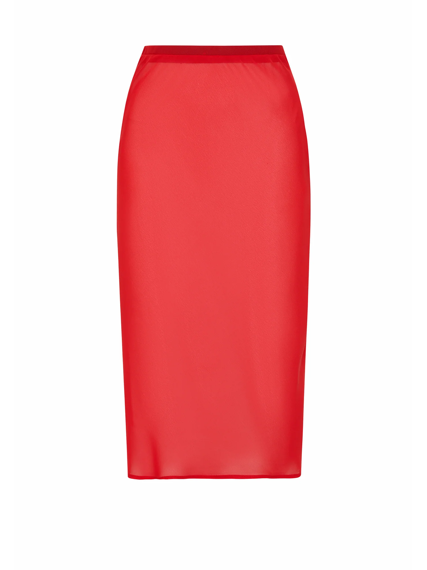 Sheer Midi Skirt | Red - Image 7